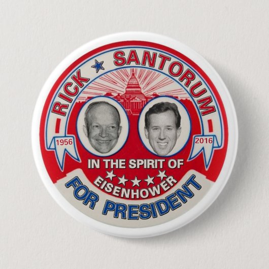 リックSantorum 2016年 缶バッジ (正面)