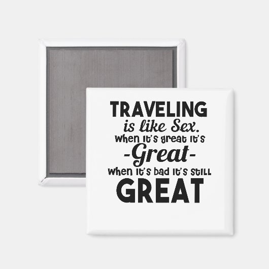 リッシュを作る唯一買の物を旅する マグネット (正面/裏面)