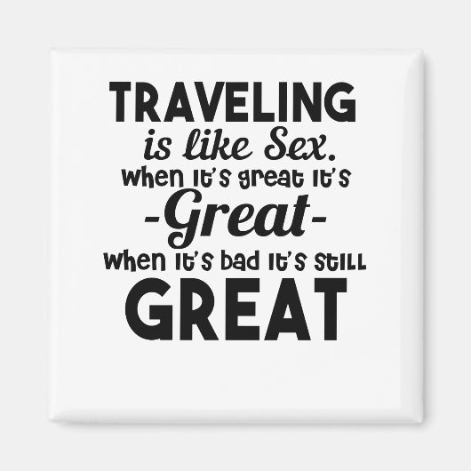 リッシュを作る唯一買の物を旅する マグネット (正面)