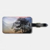 リッジの青いパークウェイからの煙山の日没 ラゲッジタグ (裏面横)