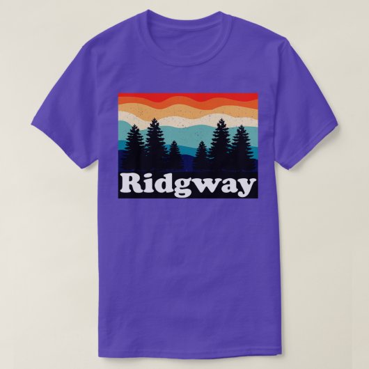 リッジウェイコロラドレトロ Tシャツ (デザイン正面)