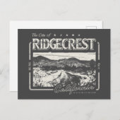 リッジクレストカーンカリフォルニアヴィンテージ ポストカード (正面/裏面)