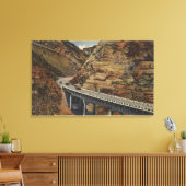 リッジルートカットオフ、ベーカーズフィールドに行く キャンバスプリント (インサイチュ (リビング))