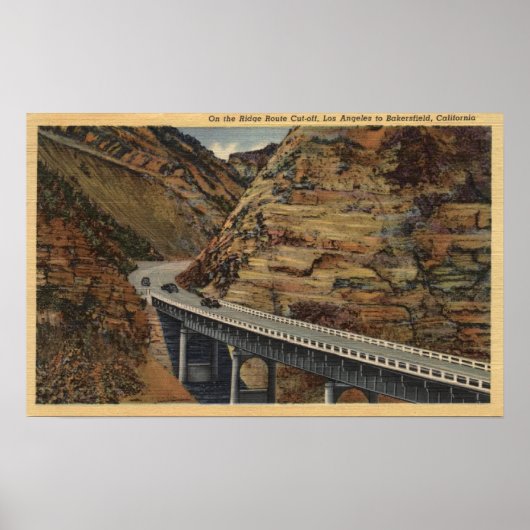 リッジルートカットオフ、ベーカーズフィールドに行く ポスター (正面)