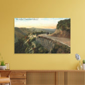 リッジルート、カスタイクリークを見下ろす キャンバスプリント (インサイチュ (リビング))