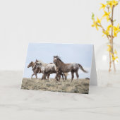 リッジ上：Galloping to Freedomグリーティングカード カード (黄色い花)
