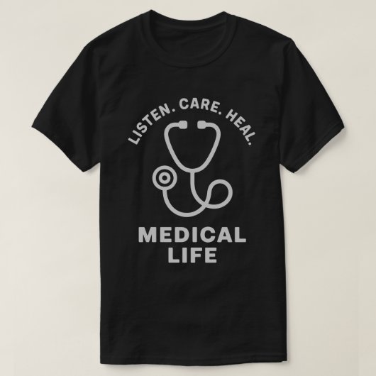 リッスンケアヘルティー Tシャツ (デザイン正面)
