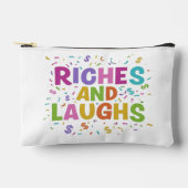 リッチと笑いプリントカットソーバッグ アクセサリーポーチ (正面)