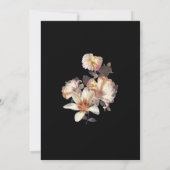 リッチなムーディーフローラルウェディング招待状 招待状 (裏面)