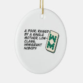 リッチア熱狂するシアンマージャンシーン引用文クラシック セラミックオーナメント (右)