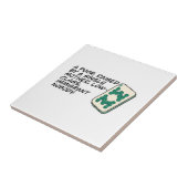 リッチア熱狂するシアンマージャンシーン引用文クラシック タイル (側面)