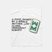 リッチア熱狂するシアンマージャンシーン引用文クラシック フリースブランケット (正面)