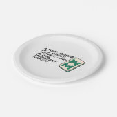 リッチア熱狂するシアンマージャンシーン引用文クラシック ペーパープレート (アングル)