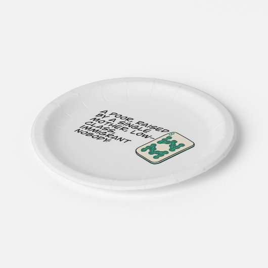 リッチア熱狂するシアンマージャンシーン引用文クラシック ペーパープレート (アングル)