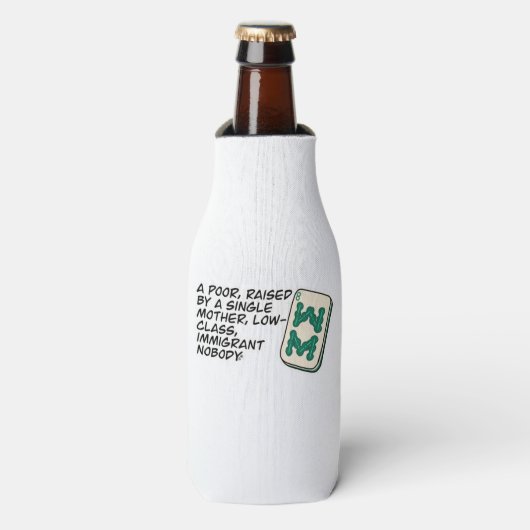 リッチア熱狂するシアンマージャンシーン引用文クラシック ボトルクーラー (ボトル正面)