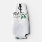 リッチア熱狂するシアンマージャンシーン引用文クラシック ボトルクーラー (裏面)