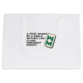 リッチア熱狂するシアンマージャンシーン引用文クラシック ラージペーパーバッグ (正面)