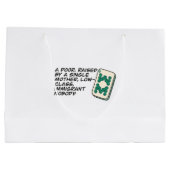 リッチア熱狂するシアンマージャンシーン引用文クラシック ラージペーパーバッグ (裏面)