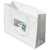 リッチア熱狂するシアンマージャンシーン引用文クラシック ラージペーパーバッグ (裏面アングル)