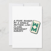 リッチア熱狂するシアンマージャンシーン引用文クラシック 招待状 (正面)