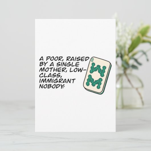 リッチア熱狂するシアンマージャンシーン引用文クラシック 招待状 (スタンド正面)