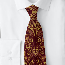 リッチイタリアンブルゴーニュ金ゴールドルネッサンス ネクタイ