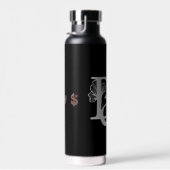 リッチウォーターボトルのトレンド抽象芸術アートブラックパウダー ウォーターボトル (右面)