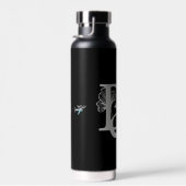 リッチウォーターボトルトレンド抽象芸術アートブルー海 ウォーターボトル (右面)