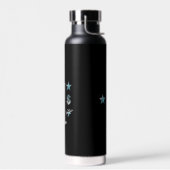 リッチウォーターボトルトレンド抽象芸術アートブルー海 ウォーターボトル (左面)