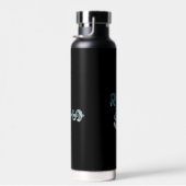 リッチウォーターボトルトレンド抽象芸術アートブルー海 ウォーターボトル (右面)