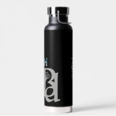 リッチウォーターボトルトレンド抽象芸術アートブルー海 ウォーターボトル (左面)