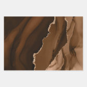 リッチエレガントアゲート金ゴールドグリッター ラッピングペーパーシート (正面2)