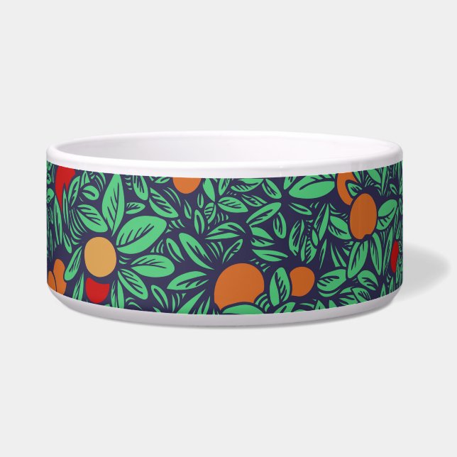 リッチオーチャード：ヴィンテージツリーパターン。 ボウル (正面)