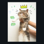 リッチキングキャット ポスター<br><div class="desc">インターネットで最も明後を追るい猫の星々が描いた、数え切れないほどのプリントの中に猫が入った。こカスタマイズのデザインは猫の写真をアップロードし、瞬時にインターネット有名人に変える。(インスパイアデザインの作り方によるインターネット有名人本)</div>