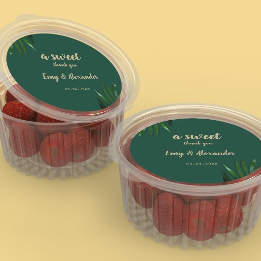 リッチグリーンゴールデンテーマスクエアステッカー ラウンドシール