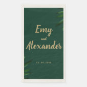 リッチグリーンゴールデンテーマナプキンス (正面)