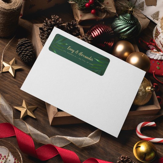 リッチグリーンゴールデンテーマ招待状用帯 ラベル