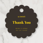 リッチゴールデン結婚インブラックテーマ フェイバータグ (正面)