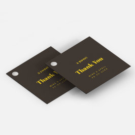 リッチゴールデン結婚インブラックテーマ フェイバータグ