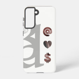 リッチサムスンケーストレンド抽象芸術ブラックパウダー SAMSUNG GALAXY S21ケース