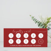 リッチサングリアレッドロイヤリティカード10ビジネスロゴ (スタンド正面)