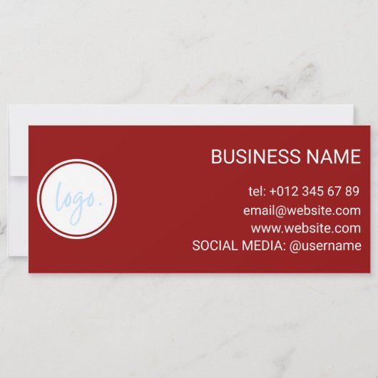 リッチサングリアレッドロイヤリティカード10ビジネスロゴ (裏面)