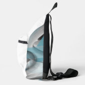 リッチスリングバッグトレンド抽象芸術ブルー海 スリングバッグ (右)