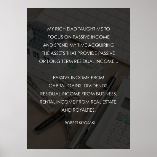 リッチパパvs貧弱パパ – お金やる気を起こさせる ポスター (正面)