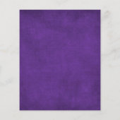 リッチパープル王室のビロードグランジ紙キャンバステンプレート チラシ (裏面)