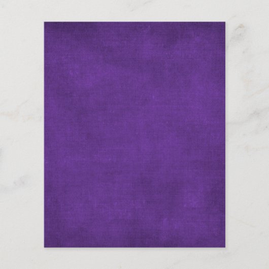 リッチパープル王室のビロードグランジ紙キャンバステンプレート チラシ (正面)
