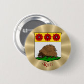 リッチヒストリカルシールドオンゴールデン日が差すこと 缶バッジ (正面&裏面)