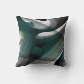 リッチピロー抽象芸術トレンドインテリアデコールブラック クッション (裏面)