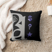 リッチピロー抽象芸術ホームトレンドラベンダーバイオレット クッション (ブランケット)