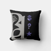 リッチピロー抽象芸術ホームトレンドラベンダーバイオレット クッション (正面)